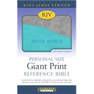 Holy Bible: King James Version, Turquoise / Gray, Flexisoft, Personal Size, Reference Bible