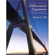 A First Course in Differential Equations The Classic Fifth Edition