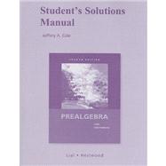 Student Solutions Manual for Prealgebra