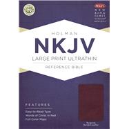 Nkjv Large Print Ultrathin Reference Bible, Burgundy Bonded Leather
