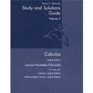 Student Study And Solutions Guide, Volume 2 For Larson/hostetler/edwards' Calculus, 8th