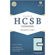 HCSB Ultrathin Reference Bible, Brown/Blue LeatherTouch with Magnetic Flap